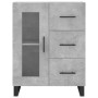 Aparador alto madera contrachapada gris hormigón 69,5x34x180 cm de vidaXL, Aparadores - Ref: Foro24-3199965, Precio: 166,06 €...