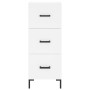 Tall white plywood sideboard 34.5x34x180 cm by vidaXL, Sideboards - Ref: Foro24-3200193, Price: 119,19 €, Discount: %