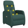 Electric massage chair dark green fabric by vidaXL, Electric massage chairs - Ref: Foro24-3073612, Price: 216,40 €, Discount: %