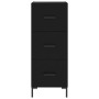 Aparador de madera contrachapada negro 34,5x34x180 cm de vidaXL, Aparadores - Ref: Foro24-3200194, Precio: 115,42 €, Descuent...