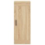 Aparador de madera contrachapada roble Sonoma 34,5x34x180 cm de vidaXL, Aparadores - Ref: Foro24-3200196, Precio: 110,99 €, D...