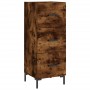 Aparador de madera contrachapada roble ahumado 34,5x34x180 cm de vidaXL, Aparadores - Ref: Foro24-3200198, Precio: 111,57 €, ...