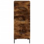 Aparador de madera contrachapada roble ahumado 34,5x34x180 cm de vidaXL, Aparadores - Ref: Foro24-3200198, Precio: 111,57 €, ...