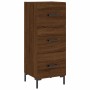 Aparador alto madera contrachapada roble marrón 34,5x34x180 cm de vidaXL, Aparadores - Ref: Foro24-3200200, Precio: 118,46 €,...