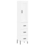 Tall white plywood sideboard 34.5x34x180 cm by vidaXL, Sideboards - Ref: Foro24-3200201, Price: 127,99 €, Discount: %