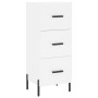 Tall white plywood sideboard 34.5x34x180 cm by vidaXL, Sideboards - Ref: Foro24-3200201, Price: 127,99 €, Discount: %