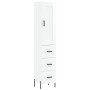 High glossy white plywood sideboard 34.5x34x180 cm by vidaXL, Sideboards - Ref: Foro24-3200203, Price: 130,56 €, Discount: %