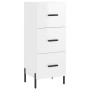 High glossy white plywood sideboard 34.5x34x180 cm by vidaXL, Sideboards - Ref: Foro24-3200203, Price: 130,56 €, Discount: %