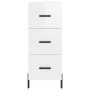 High glossy white plywood sideboard 34.5x34x180 cm by vidaXL, Sideboards - Ref: Foro24-3200203, Price: 130,56 €, Discount: %