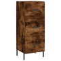 Aparador de madera contrachapada roble ahumado 34,5x34x180 cm de vidaXL, Aparadores - Ref: Foro24-3200206, Precio: 119,71 €, ...