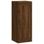 Aparador alto madera contrachapada roble marrón 34,5x34x180 cm de vidaXL, Aparadores - Ref: Foro24-3200208, Precio: 123,75 €,...