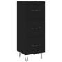 Black plywood sideboard 34.5x34x180 cm by vidaXL, Sideboards - Ref: Foro24-3200226, Price: 109,77 €, Discount: %