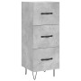 Aparador de madera contrachapada gris hormigón 34,5x34x180 cm de vidaXL, Aparadores - Ref: Foro24-3200229, Precio: 104,54 €, ...