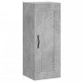 Aparador de madera contrachapada gris hormigón 34,5x34x180 cm de vidaXL, Aparadores - Ref: Foro24-3200229, Precio: 104,54 €, ...