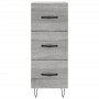 Aparador alto madera contrachapada gris Sonoma 34,5x34x180 cm de vidaXL, Aparadores - Ref: Foro24-3200231, Precio: 106,89 €, ...