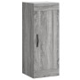 Aparador alto madera contrachapada gris Sonoma 34,5x34x180 cm de vidaXL, Aparadores - Ref: Foro24-3200231, Precio: 106,89 €, ...