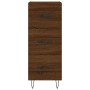 Tall brown oak plywood sideboard 34.5x34x180 cm by vidaXL, Sideboards - Ref: Foro24-3200232, Price: 107,99 €, Discount: %