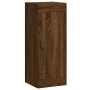 Tall brown oak plywood sideboard 34.5x34x180 cm by vidaXL, Sideboards - Ref: Foro24-3200232, Price: 107,99 €, Discount: %