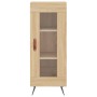 Aparador de madera contrachapada roble Sonoma 34,5x34x180 cm de vidaXL, Aparadores - Ref: Foro24-3200364, Precio: 92,64 €, De...