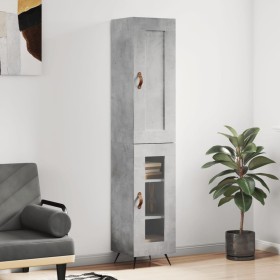 Concrete gray plywood sideboard 34.5x34x180 cm by vidaXL, Sideboards - Ref: Foro24-3200365, Price: 93,99 €, Discount: %