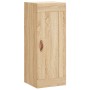 Aparador de madera contrachapada roble Sonoma 34,5x34x180 cm de vidaXL, Aparadores - Ref: Foro24-3200364, Precio: 92,64 €, De...