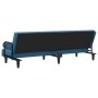 Sofá cama con reposabrazos terciopelo azul de vidaXL, Sofás - Ref: Foro24-351893, Precio: 246,25 €, Descuento: %