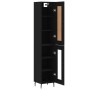 Aparador de madera contrachapada negro 34,5x34x180 cm de vidaXL, Aparadores - Ref: Foro24-3200402, Precio: 101,29 €, Descuent...