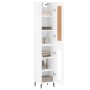 Tall white glossy plywood sideboard 34.5x34x180 cm by vidaXL, Sideboards - Ref: Foro24-3200403, Price: 107,17 €, Discount: %