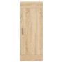 Aparador de madera contrachapada roble Sonoma 34,5x34x180 cm de vidaXL, Aparadores - Ref: Foro24-3200404, Precio: 96,99 €, De...