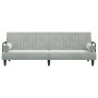 Schlafsofa mit Armlehnen aus hellgrauem Samt von vidaXL, Sofas - Ref: Foro24-351894, Preis: 253,70 €, Rabatt: %