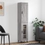 Tall Sonoma gray plywood sideboard 34.5x34x180 cm by vidaXL, Sideboards - Ref: Foro24-3200407, Price: 100,83 €, Discount: %