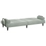 Sofá cama con reposabrazos terciopelo gris claro de vidaXL, Sofás - Ref: Foro24-351894, Precio: 253,70 €, Descuento: %