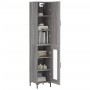 Aparador alto madera contrachapada gris Sonoma 34,5x34x180 cm de vidaXL, Aparadores - Ref: Foro24-3199047, Precio: 100,99 €, ...