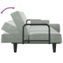 Sofá cama con reposabrazos terciopelo gris claro de vidaXL, Sofás - Ref: Foro24-351894, Precio: 253,70 €, Descuento: %