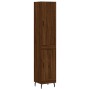 Tall oak brown plywood highboard 34.5x34x180 cm by vidaXL, Sideboards - Ref: Foro24-3199128, Price: 117,41 €, Discount: %