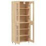 Aparador alto madera contrachapada color roble 69,5x34x180 cm de vidaXL, Aparadores - Ref: Foro24-3198260, Precio: 163,07 €, ...