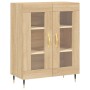 Aparador alto madera contrachapada color roble 69,5x34x180 cm de vidaXL, Aparadores - Ref: Foro24-3198260, Precio: 163,07 €, ...