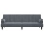 Sofá cama con reposabrazos terciopelo gris oscuro de vidaXL, Sofás - Ref: Foro24-351895, Precio: 253,70 €, Descuento: %