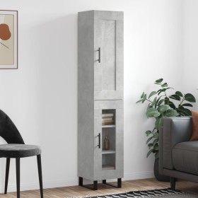 Concrete gray plywood sideboard 34.5x34x180 cm by vidaXL, Sideboards - Ref: Foro24-3200413, Price: 100,47 €, Discount: %