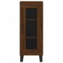 Tall brown oak plywood sideboard 34.5x34x180 cm by vidaXL, Sideboards - Ref: Foro24-3200416, Price: 103,99 €, Discount: %