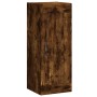 Aparador de madera contrachapada roble ahumado 34,5x34x180 cm de vidaXL, Aparadores - Ref: Foro24-3200422, Precio: 94,62 €, D...