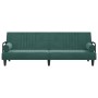 Sofá cama con reposabrazos terciopelo verde oscuro de vidaXL, Sofás - Ref: Foro24-351896, Precio: 267,36 €, Descuento: %