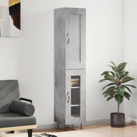 Concrete gray plywood sideboard 34.5x34x180 cm by vidaXL, Sideboards - Ref: Foro24-3200421, Price: 91,99 €, Discount: %