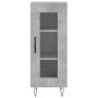 Aparador de madera contrachapada gris hormigón 34,5x34x180 cm de vidaXL, Aparadores - Ref: Foro24-3200421, Precio: 92,02 €, D...