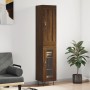 Aparador alto madera contrachapada roble marrón 34,5x34x180 cm de vidaXL, Aparadores - Ref: Foro24-3200424, Precio: 94,99 €, ...