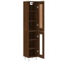 Tall brown oak plywood sideboard 34.5x34x180 cm by vidaXL, Sideboards - Ref: Foro24-3200424, Price: 95,11 €, Discount: %