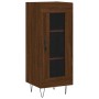 Aparador alto madera contrachapada roble marrón 34,5x34x180 cm de vidaXL, Aparadores - Ref: Foro24-3200424, Precio: 94,99 €, ...