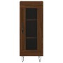 Aparador alto madera contrachapada roble marrón 34,5x34x180 cm de vidaXL, Aparadores - Ref: Foro24-3200424, Precio: 94,99 €, ...