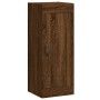 Aparador alto madera contrachapada roble marrón 34,5x34x180 cm de vidaXL, Aparadores - Ref: Foro24-3200424, Precio: 94,99 €, ...