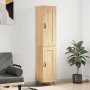 Aparador de madera contrachapada roble Sonoma 34,5x34x180 cm de vidaXL, Aparadores - Ref: Foro24-3200428, Precio: 94,65 €, De...